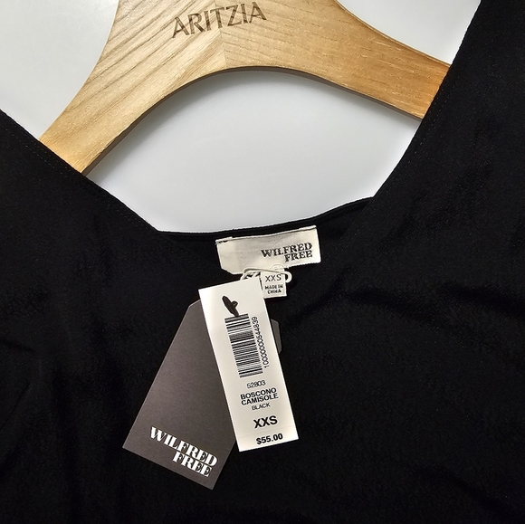 🇨🇦 Aritzia - Wilfred Free Boscono Camisole (Black) - Picture 15 of 16